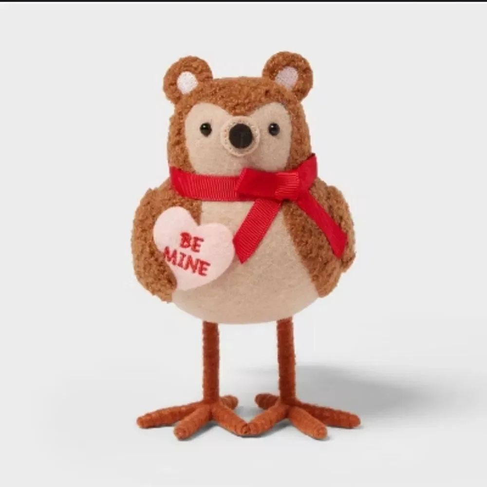 NEW! 2025 Target Spritz Valentine’s Day Bear 'BUTTONS' fabric Bird